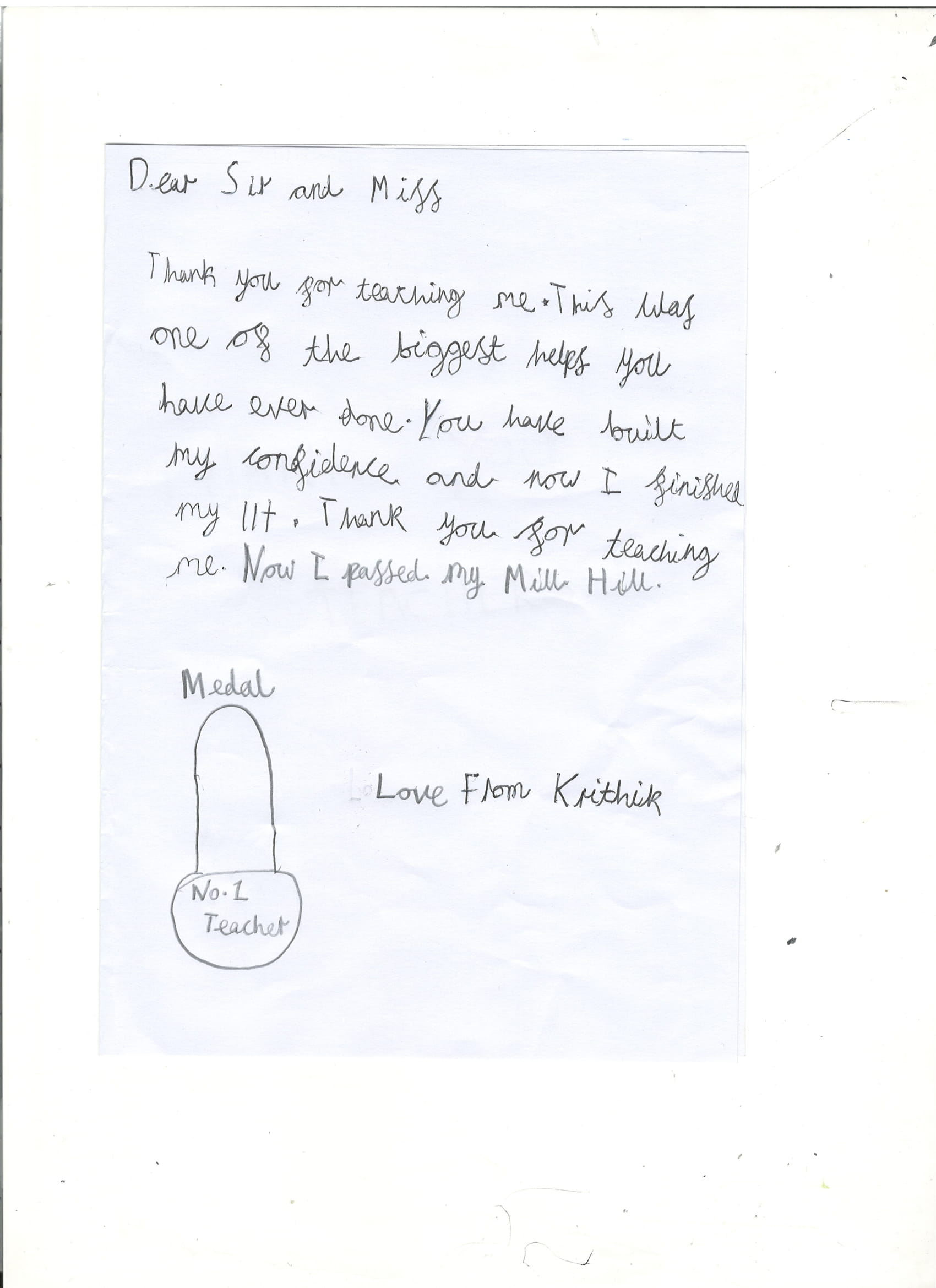 student testimonial